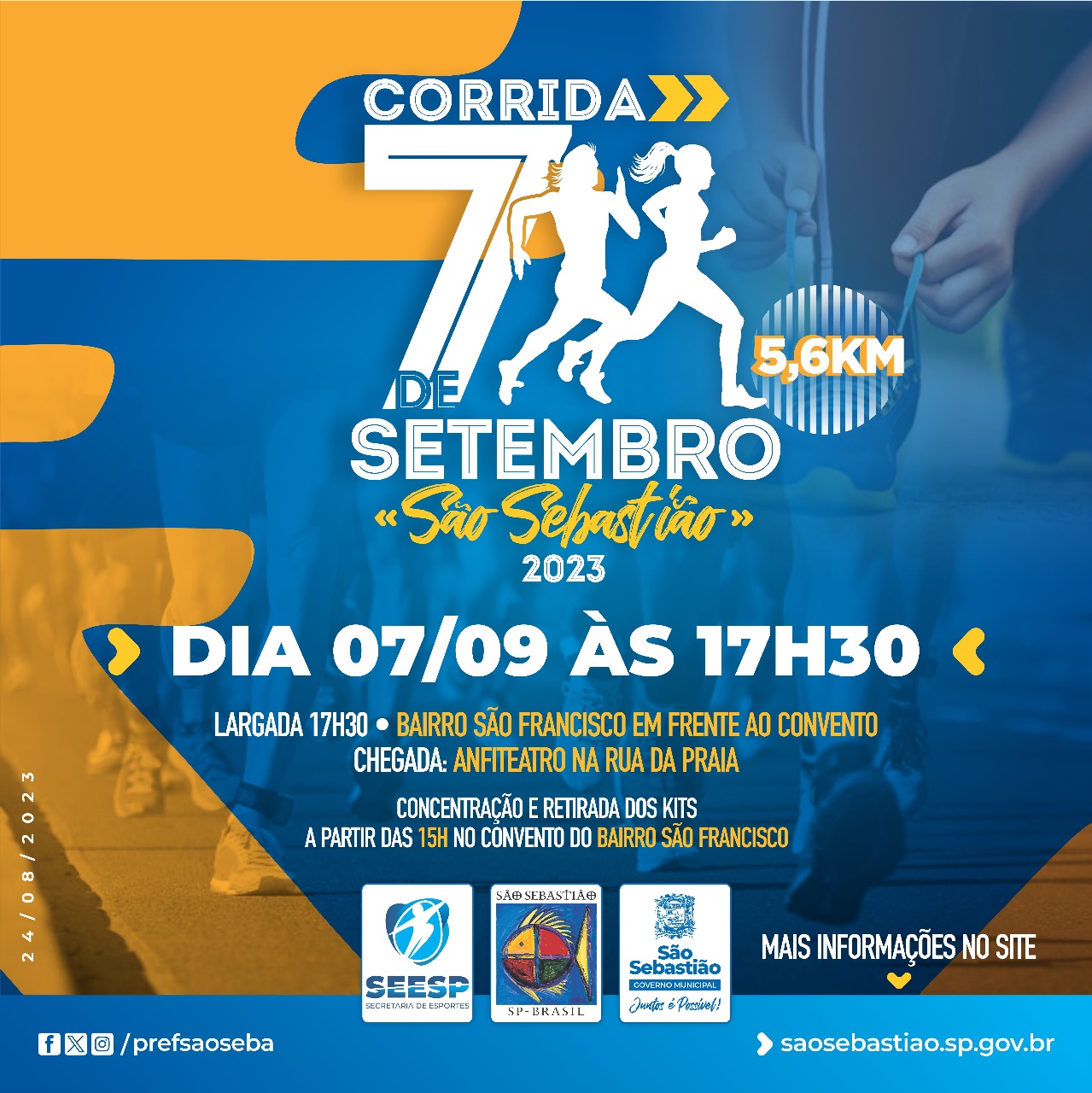 2ª Corrida da Independência Bauru Shopping será no domingo (3)